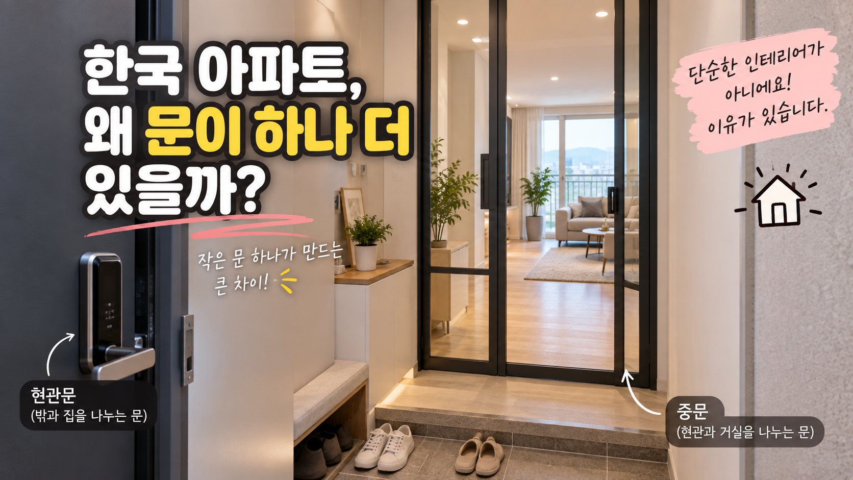 아파트 현관 중문