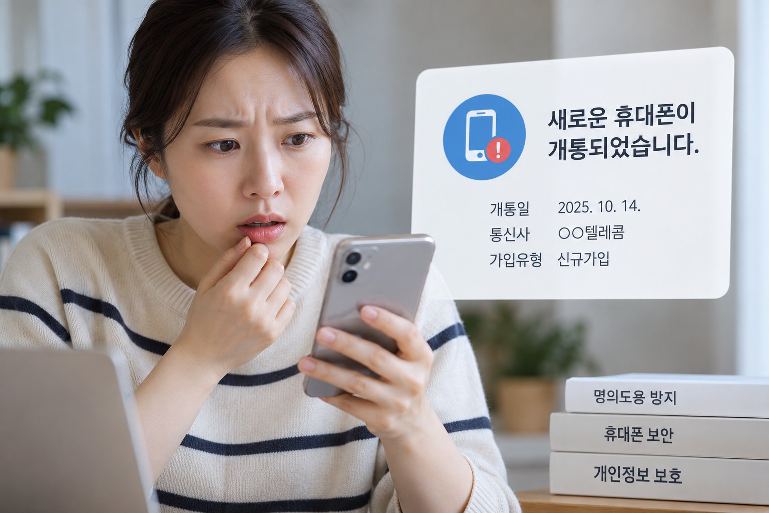 Msafer 명의도용방지서비스 휴대폰 개통 확인