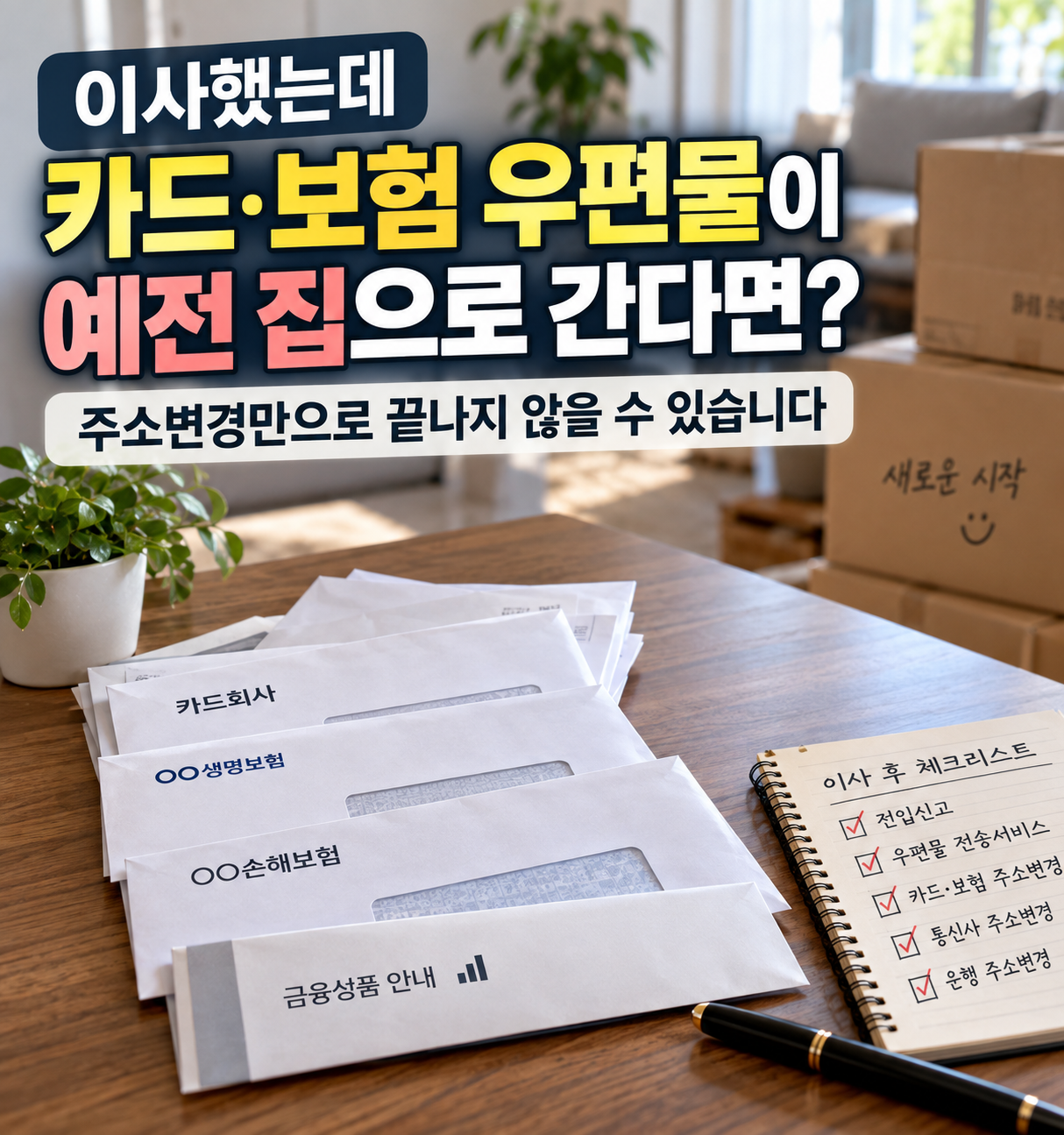 주거이전 우편물 전송서비스 이사 후 우편물 확인