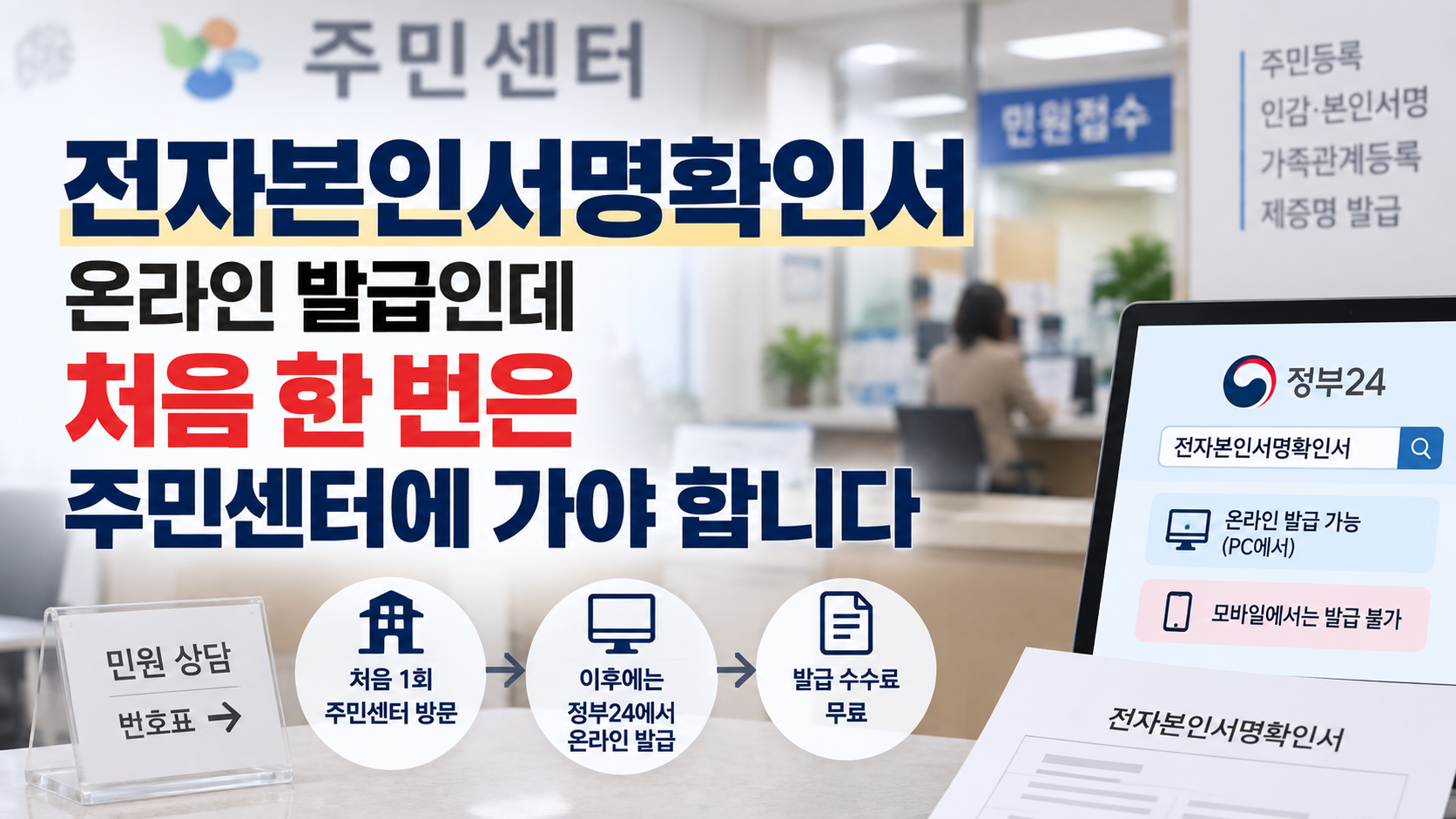 전자본인서명확인서 발급