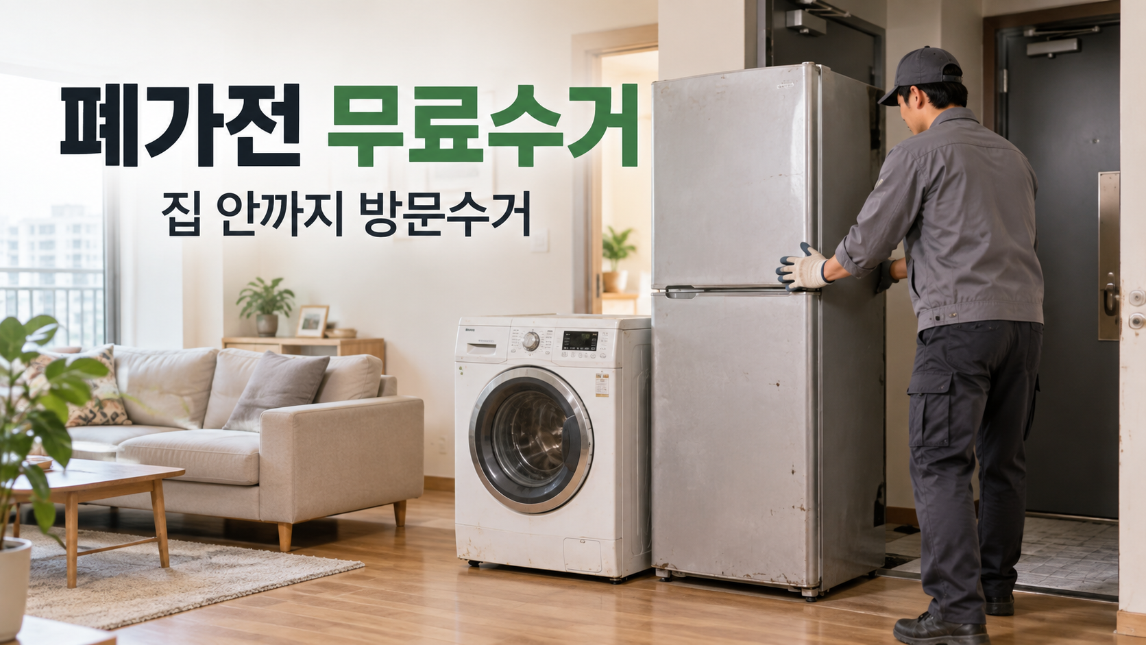 폐가전 무상방문수거 냉장고 세탁기 무료수거